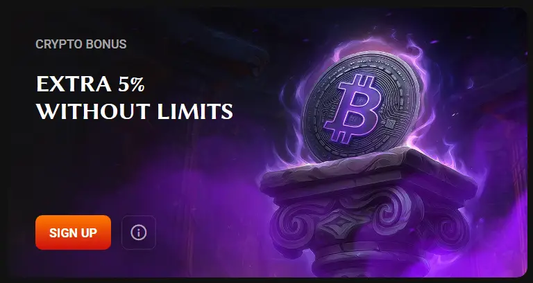 HadesBet Casino Crypto Bonus